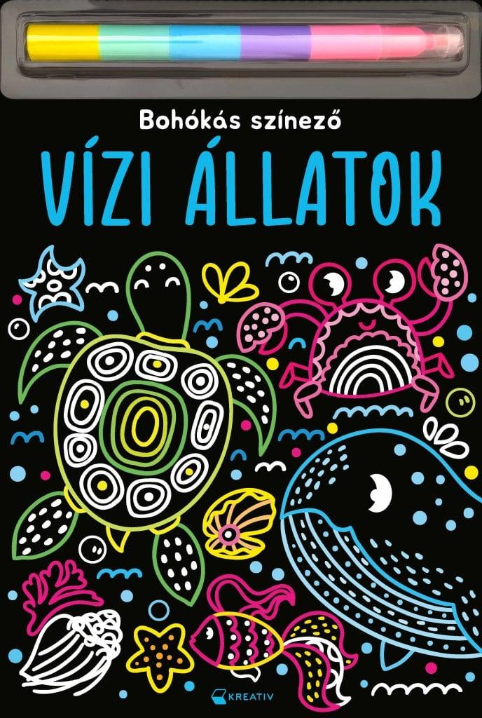 Vízi állatok - Bohókás színező