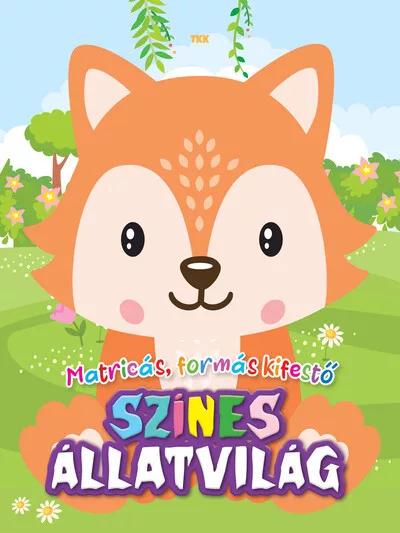 Színes állatvilág - matricás színező