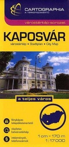 Kaposvár Várostérkép - Somogy megye térkép - 1:17000