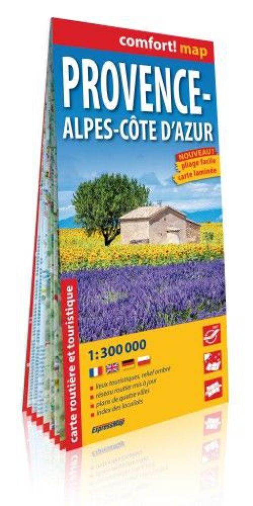 Provance, Alpok-Cote DAzur Comfort térkép 1:300 000