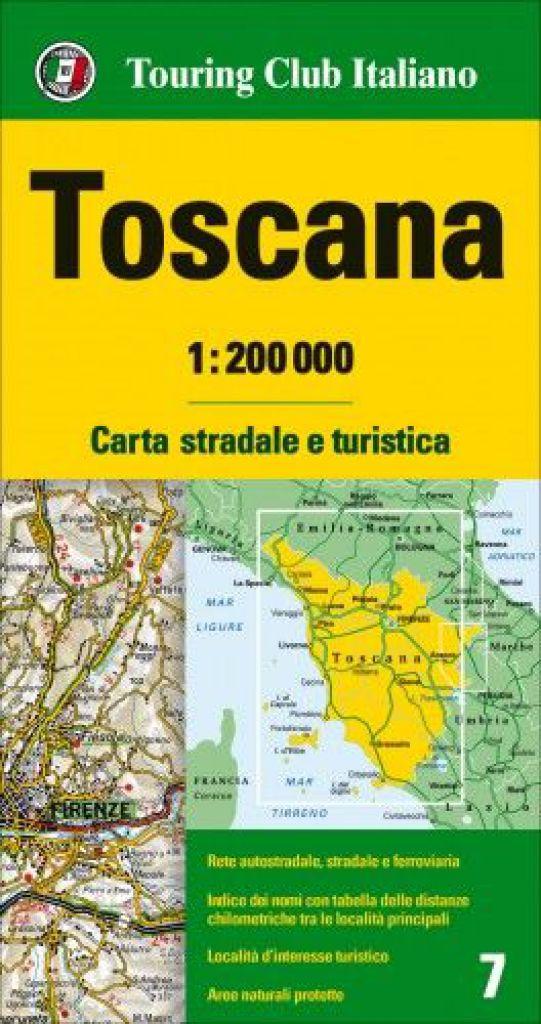 Toszkána régiótérkép 1:200 000