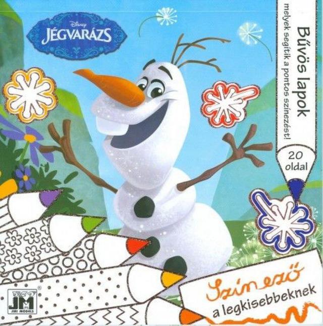 Disney Jégvarázs - 20x20 csillám színező