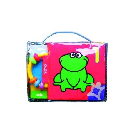 Textil könyv játékkal - Béka