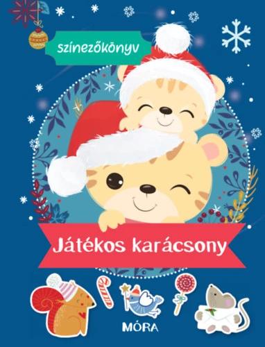 Játékos karácsony - színezőkönyv