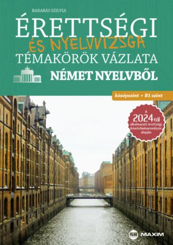 Érettségi és nyelvvizsga témakörök vázlata német nyelvből - középszint, B1 szint - A 2024-től érvényes érettségi követelményrendszer alapján